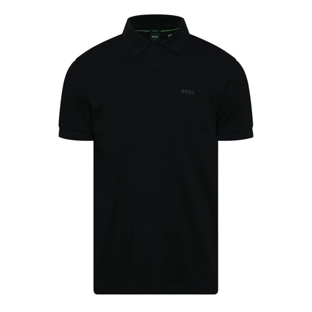 Boss Mens Pio 2 Logo Polo Shirt / Black